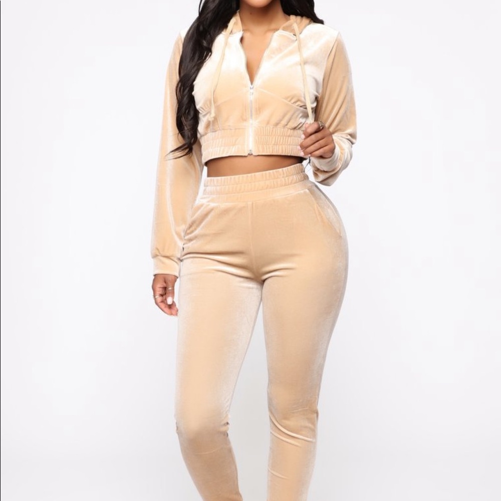Taupe Down to Lounge Set - Fashion Nova